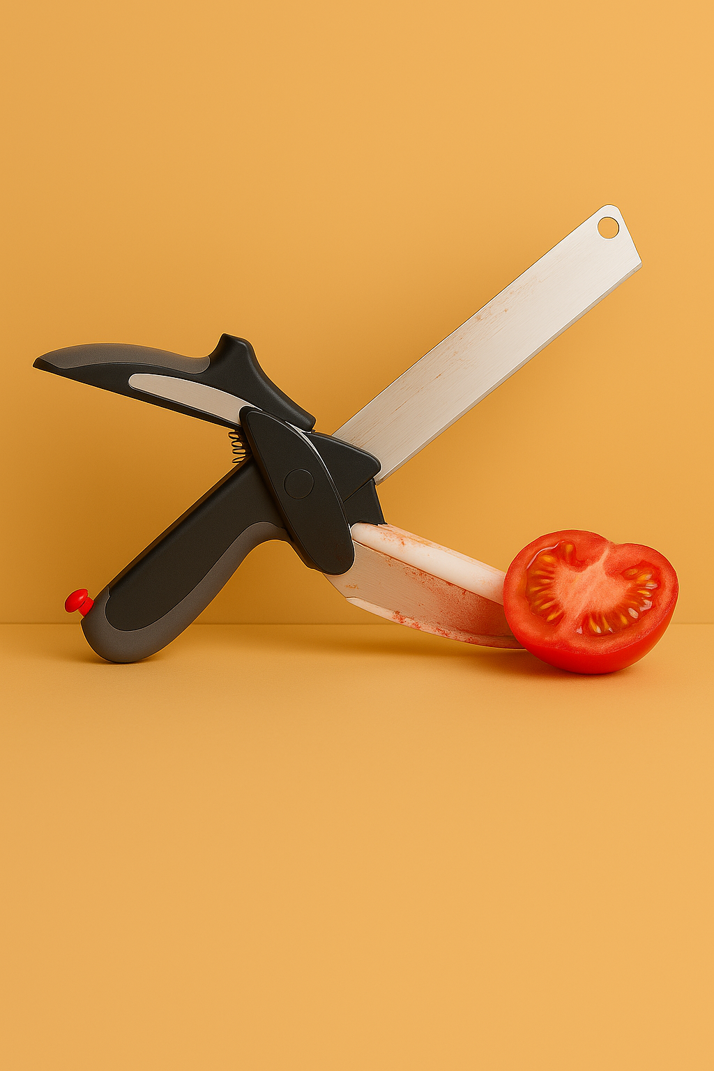 2-in-1 Küchenmesser & Schere aus Edelstahl